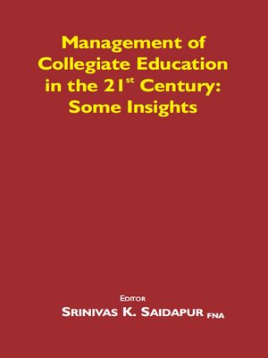 cover image of Management of Collegiate Education in the 21st Century